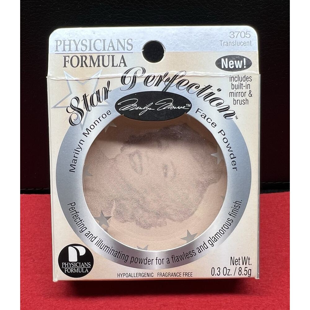 PHYSICIANS FORMULA Star Perfection Marilyn Monroe Face Powder #3705 Translucent‎